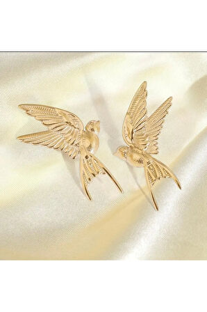 Çelik Waterproof Barış Güvercini Tasarımlı Küpe