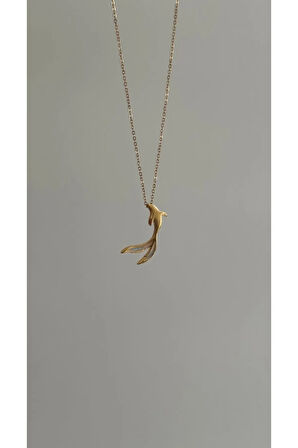 Çelik Zincir Sedefli Koli Balığı Kolye