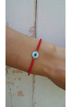 Nazar miyuki kırmızı bileklik
