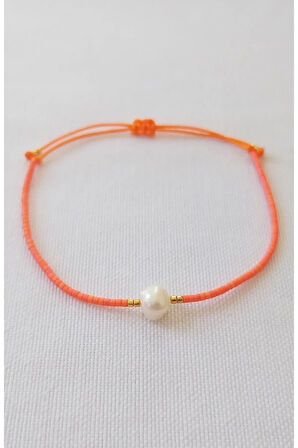 Miyuki Dizi Tek Sıra Minimal Bileklik ( Zeytin Ağacı Bilekliği)