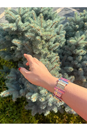 Özel Tasarım Sedefli Renkli Antik Bilezik