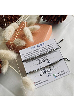 Mors Alfabesi Çift Bileklik Sevgili Bilekliği Isimli Bileklik