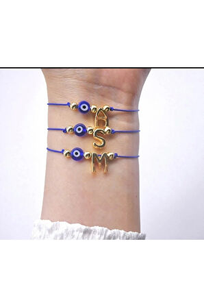 Nazar Boncuklu Harf Bileklik