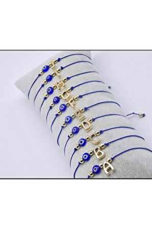 Nazar Boncuklu Harf Bileklik