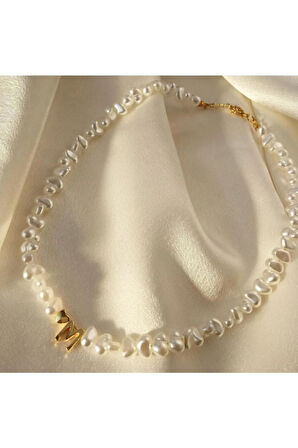 More Than Pearl Harfli Inci Kolye