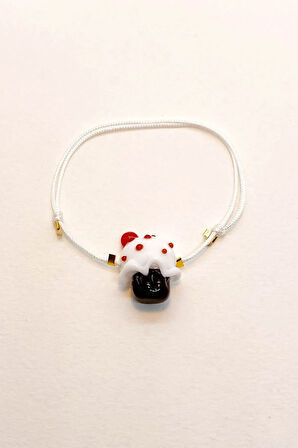 Murano Asansörlü Cupcake Bileklik