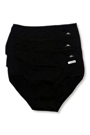 Kadın Beyaz 3'lü Paket Likralı Modal Klasik Külot