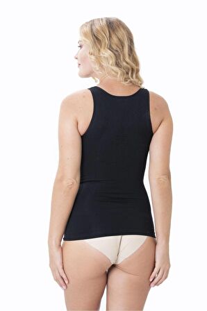 1 Beden Incelte Avantajlı 2li Paket Sıkılaştırıcı Toparlayıcı Zıbın (çıtçıtlı) Korse Siyah Renk