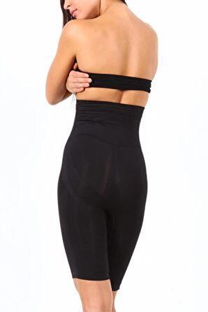 Dikişsiz (seamless) Paçalı Selülit Korse Bel Silikonlu