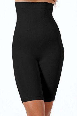 Dikişsiz (seamless) Paçalı Selülit Korse Bel Silikonlu