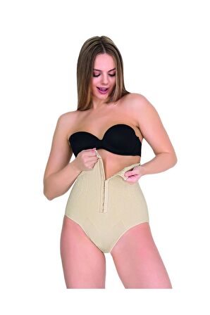 Kadın Ten Yüksek Bel Slip Korse