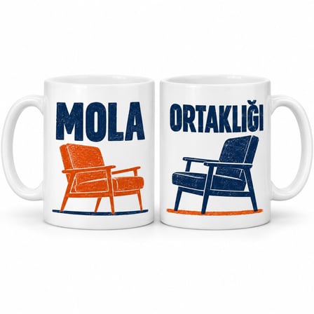 Mola Ortaklığı 2`li Porselen Kupa Seti - MODEL 698