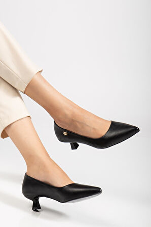 Suins Molina Model Kadın Mini Topuklu Stiletto Ayakkabı