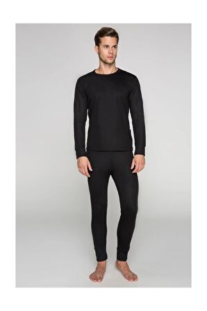 Unisex Siyah Termal İçlik Takım