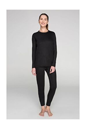 Unisex Siyah Termal İçlik Takım