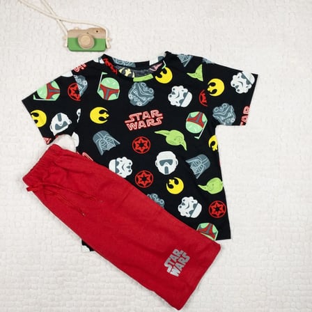 Momikon Erkek Çocuk Star Wars Baskılı Pamuklu Takım