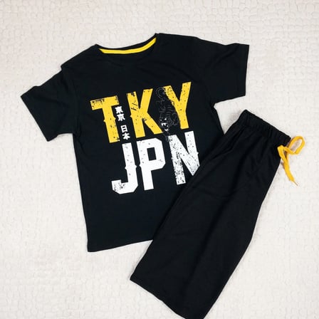 Momikon Erkek Çocuk Tky Jpn Baskılı Pamuklu Takım
