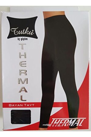 Kadın Siyah Termal Tayt