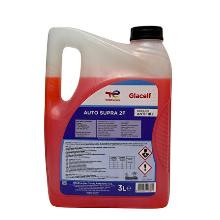 Glacelf Auto Supra Antifriz Kırmızı 3 Litre (2025 ÜRETİM)