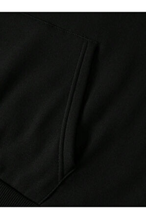 Erkek Monaco Baskılı Oversize Kapşonlu Sweatshirt