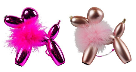 Disney Lisanslı Yılbaşı Süsleri-Balloon dog orna*2