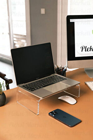 Pleksi Laptop-monitör Yükseltici- Monitör Standı-