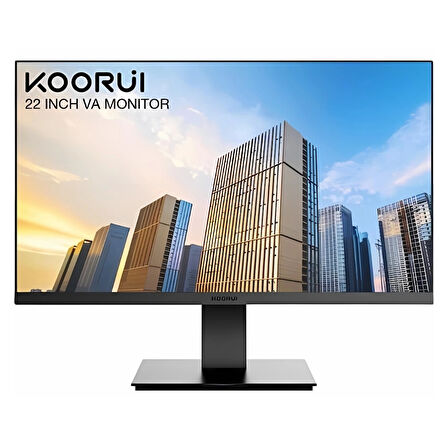 Koorui 21.5" 22N1 LED 6ms 75Hz VGA, HDMI VESA 1080p Siyah Monitör