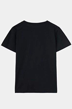 Ghost Unisex Siyah Oversize Baskılı Tişört - Şık ve Rahat