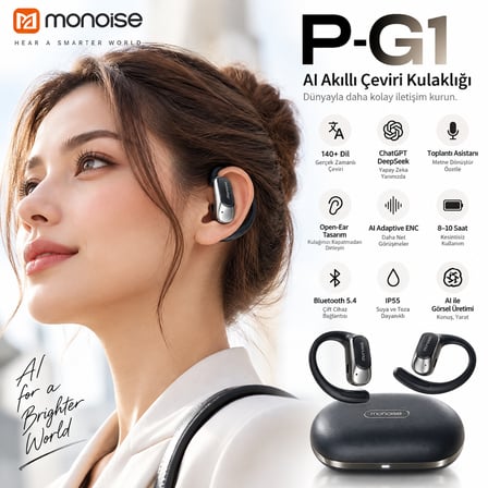 MONOISE P-G1 AI Akıllı Çeviri Kulaklığı