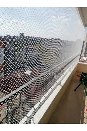 2,50 X 6 Metre Montaj Mağzemeli Kedi Güvenlik Filesi Balkon Kapama Ağı Kalın Kuş Kedi Ağı 