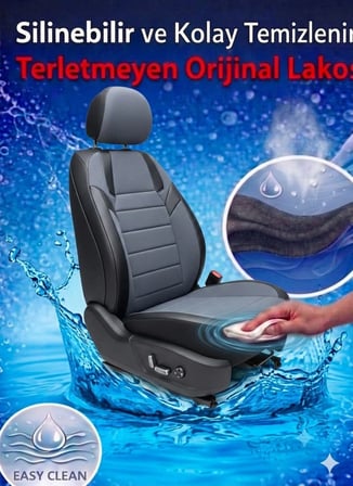 Monza Füme Siyah Serisi Honda Civic FC5 Koltuk Kılıfı TAM SET