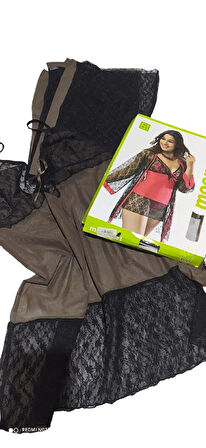  MOONGİRL 3075 TÜL GECELİK TAKIMI M BEDEN