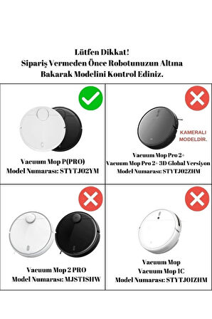 Mi Robot Xiaomi MOP PRO VİOMİ V2 V3 uyumlu yedek parçaları