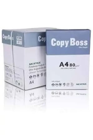 Mopak Copy Boss A4 80 gr Fotokopi Kağıdı - 1 Koli (5 Paket = 2.500 Yaprak)
