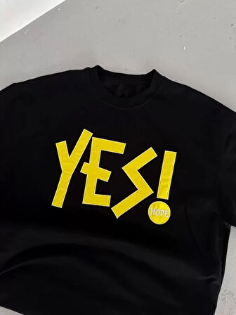 MOONFER Unisex Nakış İşlemeli T-Shirt - Siyah