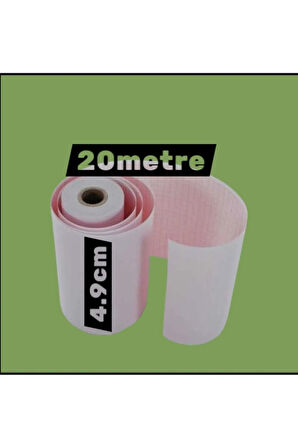 ECG EKG Termal Isıya Duyarlı Kalın Gramajlı ECG EKG Kağıdı 4,9cm - 20metre 20 Adet Rulo