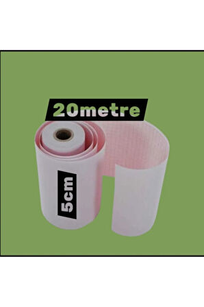 ECG EKG Termal Isıya Duyarlı Kalın Gramajlı ECG EKG Kağıdı 5cm - 20metre 20 Adet Rulo