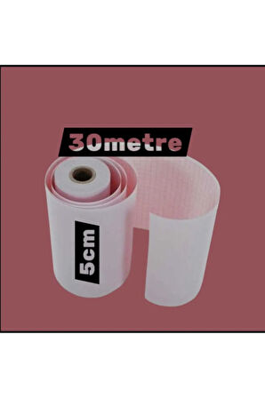 ECG EKG Termal Isıya Duyarlı Kalın Gramajlı ECG EKG Kağıdı 5cm - 30metre 10 Adet Rulo