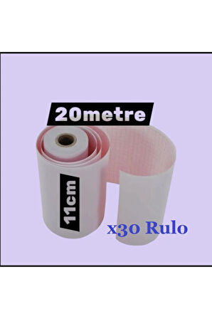 ECG EKG Termal Isıya Duyarlı Kalın Gramajlı ECG EKG Kağıdı 11cm - 20metre 30 Adet Rulo