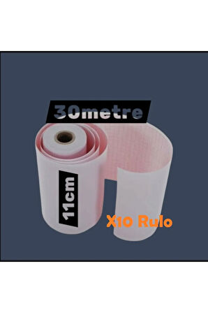 ECG EKG Termal Isıya Duyarlı Kalın Gramajlı ECG EKG Kağıdı 11cm - 30metre 10 Adet Rulo