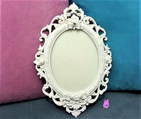Kapı Süsü Gül Kabartmalı 34 Cm Çerçeve Silikon Kalıp K-019