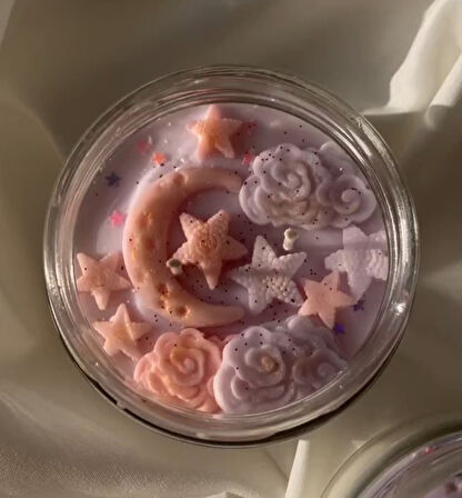 Mini Minyatür Ay Yıldız Bulu Silikon Kalıp K-033, Polyester Reçine Taş Tozu Sabun Alçı Mum Kalıbı