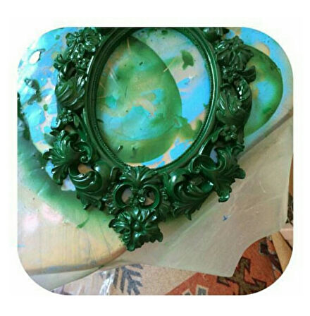 Yaprak Çiçek Kabartmalı 28cm Çerçeve Silikon Kalıp K-053