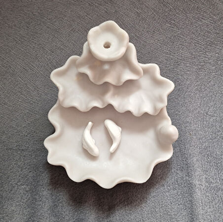 8cm Balıklı Geri Akış Şelale Tütsülük Silikon Kalıp K-1222