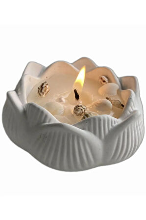 Lotus çiçeği, Çiçek Mumluk, mini saksı Silikon Kalıp K-1314, Kokulu Taş Çimento Alçı Mum Kalıbı