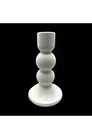 Boğumlu 15cm Şamdan Mumluk Silikon Kalıp K-1353