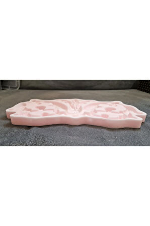 Çift Bordür Simetrik Aplik Dekor 33cm Silikon Kalıp K-274