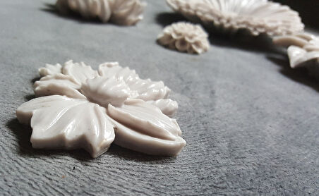 6,8cm Çiçek Silikon Kalıp K-371, Kokulu Taş Sabun Alçı Mum Kalıbı