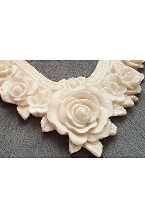 Gül Kabartmalı 28cm Çerçeve Silikon Kalıp K-536