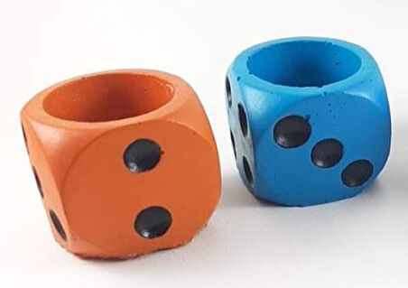 6cm Zar Saksı Silikon Kalıp K-579, Taş Tozu Mum Polyester Reçine Çimento Alçı Kalıbı